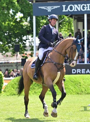 GER; Al Shira aa Deutsches Spring- & Dressur Derby Hamburg 15.05.2026, GER; Al Shira aa Deutsches Spring- & Dressur Derby Hamburg, Preis der Dreame.de - CSI4* Al Shira aa Derby Tour: 2. Qualifikation zum Deutsches Spring-Derby im Bild Frederic Tillmann (GER) auf DSP Comanche VL