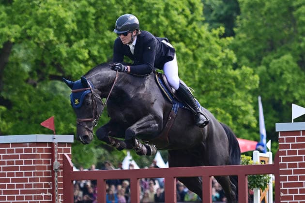 GER; Al Shira aa Deutsches Spring- & Dressur Derby Hamburg 15.05.2026, GER; Al Shira aa Deutsches Spring- & Dressur Derby Hamburg, Preis der Dreame.de - CSI4* Al Shira aa Derby Tour: 2. Qualifikation zum Deutsches Spring-Derby im Bild Kristaps Neretnieks (LAT) auf Quintair