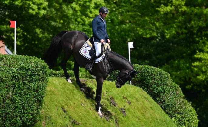 GER; Al Shira aa Deutsches Spring- & Dressur Derby Hamburg 15.05.2026, GER; Al Shira aa Deutsches Spring- & Dressur Derby Hamburg, Preis der Dreame.de - CSI4* Al Shira aa Derby Tour: 2. Qualifikation zum Deutsches Spring-Derby im Bild Michael Grimm (GER) auf Duplexx am Wall