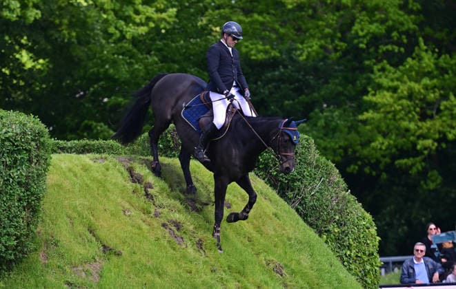 GER; Al Shira aa Deutsches Spring- & Dressur Derby Hamburg 15.05.2026, GER; Al Shira aa Deutsches Spring- & Dressur Derby Hamburg, Preis der Dreame.de - CSI4* Al Shira aa Derby Tour: 2. Qualifikation zum Deutsches Spring-Derby im Bild Kristaps Neretnieks (LAT) auf Quintair am Wall