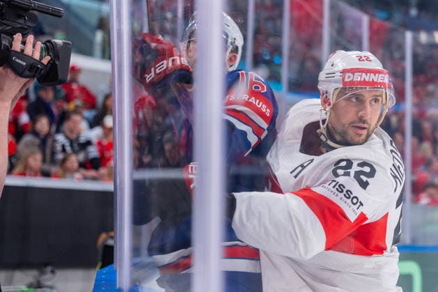 15 05 2026, Zurich, Swiss Life Arena, Ice hockey, Eishockey World Championships: USA - Switzerland, 22 Nino Niederreiter (Switzerland) Zurich Swiss Life Arena Zurich Switzerland Copyright: xJustPictures.ch StefanxEmchx jp-de-StEm-DSC0067620260515