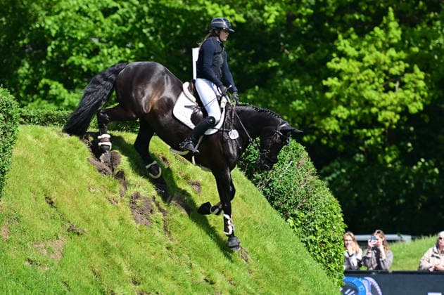 GER; Al Shira aa Deutsches Spring- & Dressur Derby Hamburg 15.05.2026, GER; Al Shira aa Deutsches Spring- & Dressur Derby Hamburg, Preis der Dreame.de - CSI4* Al Shira aa Derby Tour: 2. Qualifikation zum Deutsches Spring-Derby im Bild Marike Ahlers (GER) auf Abahadschi 2 am Wall