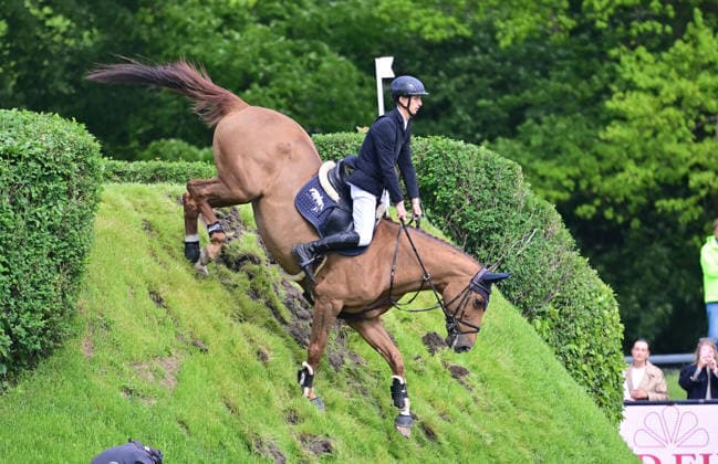 GER; Al Shira aa Deutsches Spring- & Dressur Derby Hamburg 15.05.2026, GER; Al Shira aa Deutsches Spring- & Dressur Derby Hamburg, Preis der Dreame.de - CSI4* Al Shira aa Derby Tour: 2. Qualifikation zum Deutsches Spring-Derby im Bild Marvin Juengel (Jüngel GER) auf Balou s Erbin OLD am Wall