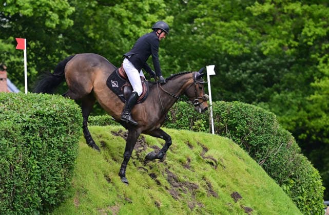 GER; Al Shira aa Deutsches Spring- & Dressur Derby Hamburg 15.05.2026, GER; Al Shira aa Deutsches Spring- & Dressur Derby Hamburg, Preis der Dreame.de - CSI4* Al Shira aa Derby Tour: 2. Qualifikation zum Deutsches Spring-Derby im Bild Guy Williams (GBR) auf BH Gringos Legacy am Wall