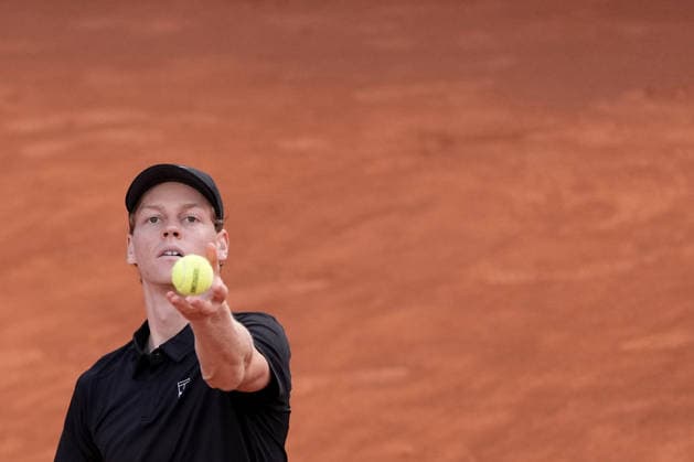 Jannik Sinner during the match between Jannik Sinner (ITA) vs Daniil Medvedev at the Italian Open in Rome, Friday, May 15, 2026. (Alfredo Falcone LaPresse)  Copyright: xAlfredoxFalcone LaPressex