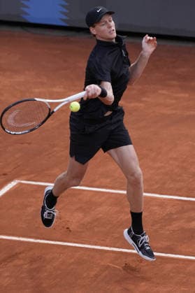 Jannik Sinner during the match between Jannik Sinner (ITA) vs Daniil Medvedev at the Italian Open in Rome, Friday, May 15, 2026. (Alfredo Falcone LaPresse)  Copyright: xAlfredoxFalcone LaPressex