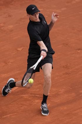 Jannik Sinner during the match between Jannik Sinner (ITA) vs Daniil Medvedev at the Italian Open in Rome, Friday, May 15, 2026. (Alfredo Falcone LaPresse)  Copyright: xAlfredoxFalcone LaPressex