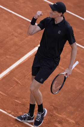 Jannik Sinner during the match between Jannik Sinner (ITA) vs Daniil Medvedev at the Italian Open in Rome, Friday, May 15, 2026. (Alfredo Falcone LaPresse)  Copyright: xAlfredoxFalcone LaPressex
