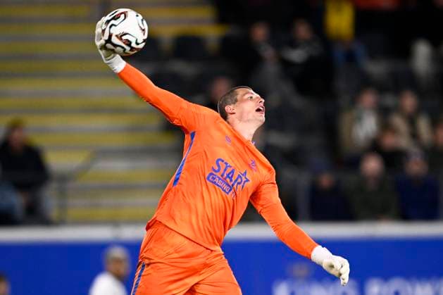 OH Leuven v Royal Antwerp FC - Jupiler Pro League Europe Play-Off LEUVEN, BELGIUM - MAY 15 : Leysen Tobe goalkeeper of OH Leuven during the Jupiler Pro League Europe Play-Off match between OH Leuven and Royal Antwerp FC on May 15, 2026 in Leuven, Belgium, 15 05 2026 Leuven Belgium  Copyright: xTomasxSiskx