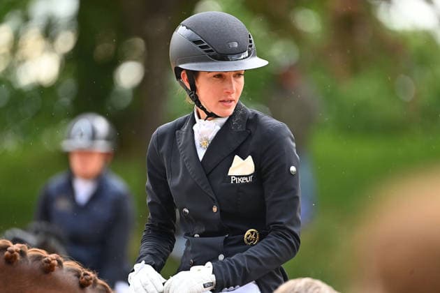 Lisa MUELLER auf Gut Wettkam™s D™Avie FRH, Aktion,Dressur,Dressurreiten. Pferd International 2026 am 15.05.2026 in Muenchen-Riem,Olympia Reitanlage. Â