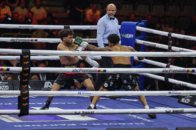 Devrim Gökduman vs. Franklyn Dwomoh beim Ringside Series 2026 - Night of Heavyweights am 15.05.26 in SAP Arena, Mannheim xamx Foto: Alfio Marino