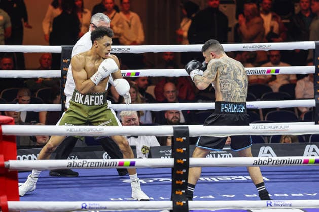 Alexander Okafor vs. Elija Ülküseven beim Ringside Series 2026 - Night of Heavyweights am 15.05.26 in SAP Arena, Mannheim xamx Foto: Alfio Marino