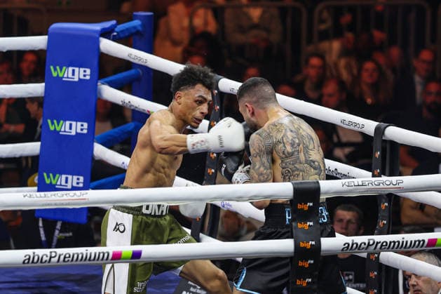 Alexander Okafor vs. Elija Ülküseven beim Ringside Series 2026 - Night of Heavyweights am 15.05.26 in SAP Arena, Mannheim xamx Foto: Alfio Marino