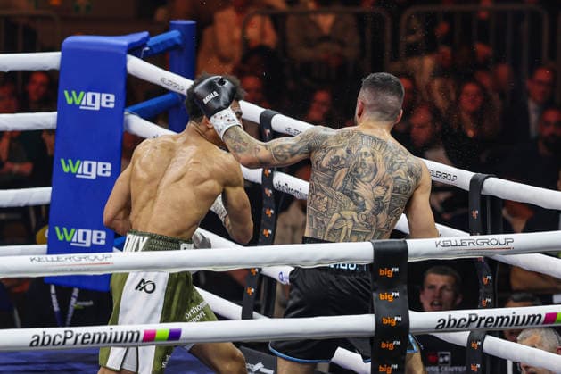 Alexander Okafor vs. Elija Ülküseven beim Ringside Series 2026 - Night of Heavyweights am 15.05.26 in SAP Arena, Mannheim xamx Foto: Alfio Marino