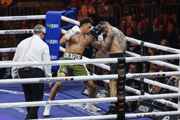 Alexander Okafor vs. Elija Ülküseven beim Ringside Series 2026 - Night of Heavyweights am 15.05.26 in SAP Arena, Mannheim xamx Foto: Alfio Marino