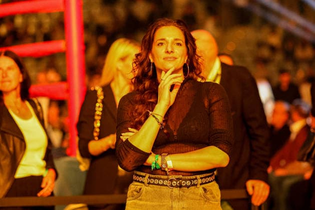 Saliha Özcan (Sally) im Publikum beim Ringside Series 2026 - Night of Heavyweights am 15.05.26 in SAP Arena, Mannheim xamx Foto: Alfio Marino