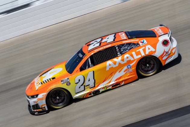 DOVER, DE - MAY 15: William Byron ( 24 Hendrick Motorsports Axalta Solar Boost Chevrolet) on track during practice for Sunday™s NASCAR, Motorsport, USA Cup Series All-Star Race on May 15, 2026, at Dover Motor Speedway in Dover, DE. (Photo by David Hahn Icon Sportswire) AUTO: MAY 15 NASCAR Cup Series All-Star Race EDITORIAL USE ONLY Icon260515013