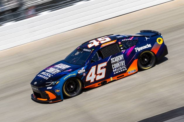 DOVER, DE - MAY 15: Tyler Reddick ( 45 23XI Racing ACM Awards Pinnacle Toyota) on track during practice for Sunday™s NASCAR, Motorsport, USA Cup Series All-Star Race on May 15, 2026, at Dover Motor Speedway in Dover, DE. (Photo by David Hahn Icon Sportswire) AUTO: MAY 15 NASCAR Cup Series All-Star Race EDITORIAL USE ONLY Icon260515017
