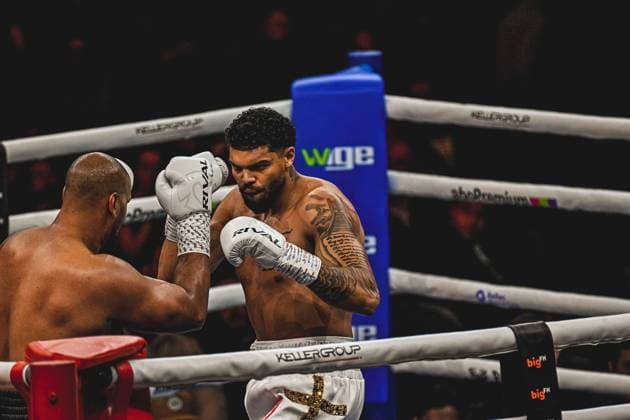 Spannender Moment im Ring mit Emanuel Odiase (903; VIP) bei der Ringside Zone in der SAP Arena Ringside, 15.05.2026, Mannheim, SAP Arena