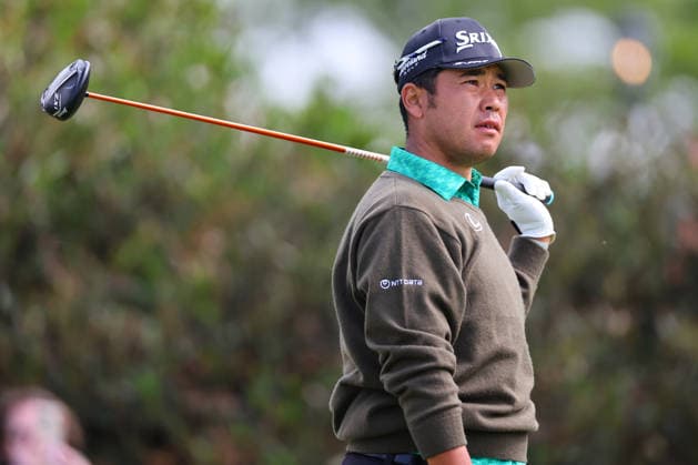 NEWTON SQUARE, PA - MAY 15: Hideki Matsuyama of Japan tees off at the first tee during Round two of the 2026 PGA, Golf Herren Championship on May 15, 2026 at Aronimink Golf Club in Newtown Square, Pennsylvania. (Photo by Rich Graessle Icon Sportswire) GOLF: MAY 15 PGA PGA Championship EDITORIAL USE ONLY Icon260515257432
