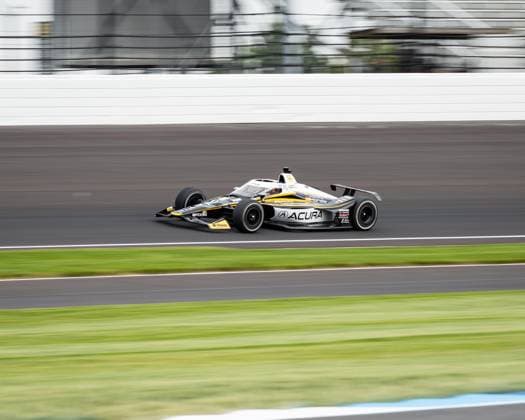 May 15, 2026, Speedway, Indiana, USA: MARCUS ARMSTRONG, driver of the No. 66 Honda for Meyer Shank Racing w Curb Agajanian, drives out of Turn 2 during Fast Friday of the 110th Indianapolis 500 at Indianapolis Motor Speedway. Speedway USA - ZUMAw173 20260515_zsp_w173_003 Copyright: xLukexWelshx