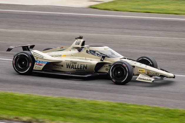 May 15, 2026, Speedway, Indiana, USA: FELIX ROSENQVIST, driver of the No. 60 Honda for Meyer Shank Racing w Curb Agajanian, exits the pit lane during Fast Friday of the 110th Indianapolis 500 at Indianapolis Motor Speedway. IndyCar, Indy Car, IRL, USA 2026: Indy 500 Fast Friday Practice  - ZUMAw173 20260515_zsp_w173_015 Copyright: xLukexWelshx