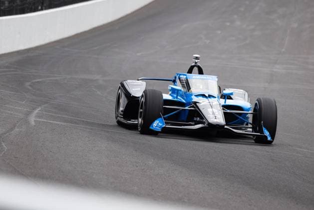May 15, 2026, Speedway, Indiana, USA: KYLE KIRKWOOD, driver of the No. 27 Honda for Andretti Global, drives into Turn 1 during Fast Friday of the 110th Indianapolis 500 at Indianapolis Motor Speedway. IndyCar, Indy Car, IRL, USA 2026: Indy 500 Fast Friday Practice  - ZUMAw173 20260515_zsp_w173_026 Copyright: xLukexWelshx