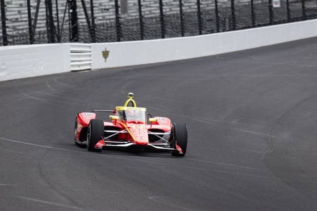 May 15, 2026, Speedway, Indiana, USA: DAVID MALUKAS, driver of the No. 12 Chevrolet for Team Penske, drives into Turn 1 during Fast Friday of the 110th Indianapolis 500 at Indianapolis Motor Speedway. Speedway USA - ZUMAw173 20260515_zsp_w173_044 Copyright: xLukexWelshx