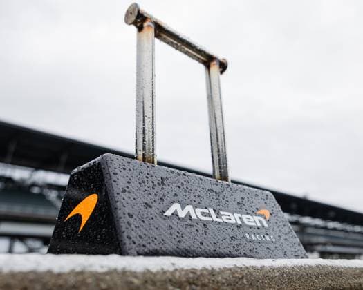 May 15, 2026, Speedway, Indiana, USA: Pit equipment for Arrow McLaren in the NTT IndyCar, Indy Car, IRL, USA Series is placed on pit wall during Fast Friday of the 110th Indianapolis 500 at Indianapolis Motor Speedway. INDYCAR 2026: Indy 500 Fast Friday Practice  - ZUMAw173 20260515_zsp_w173_069 Copyright: xLukexWelshx