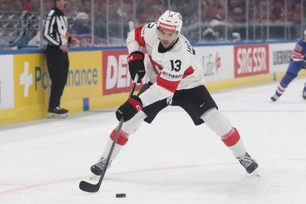 WM 2026 USA - SUI Nico Hischier (Schweiz) 15.05.2026 Swiss Life Arena Zuerich , SCHWEIZ, Herren IIHF Eishockey World Championship, WM, Weltmeisterschaft Zurich 2026 Gruppe USA - Schweiz Nico Hischier (Schweiz)