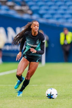 May 15, 2026, Seattle, Washington, USA: NY Gotham FC Forward JORDYNN DUDLEY ( 2) in action during a NWSL 2026 regular season game between Seattle Reign FC and NY Gotham FC at Lumen Field in Seattle on May 15, 2026. Gotham FC won 2:0. Seattle USA - ZUMAw150 20260515_zsp_w150_002 Copyright: xJasonxWangx
