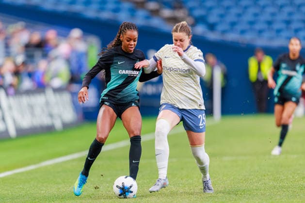 May 15, 2026, Seattle, Washington, USA: NY Gotham FC Forward JORDYNN DUDLEY ( 2) in action during a NWSL 2026 regular season game between Seattle Reign FC and NY Gotham FC at Lumen Field in Seattle on May 15, 2026. Gotham FC won 2:0. 2026 Soccer: NWSL Seattle Reign 0:2 NY Gotham  - ZUMAw150 20260515_zsp_w150_026 Copyright: xJasonxWangx