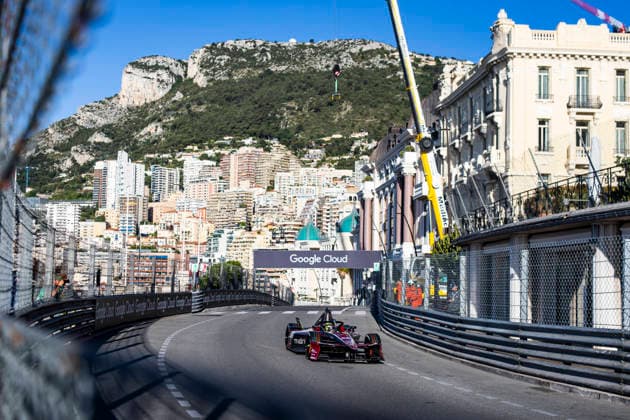 2026 FORMULA E MONACO ePRIX 48 MORTARA Edoardo (swi), Mahindra Racing, Mahindra M12Electro, action during the Monaco ePrix, 9th and 10th round of the 2025-26 ABB FIA Formula E World Championship, WM, Weltmeisterschaft on the Circuit de Monaco from Mai 16 to 17, 2026 in Monte-Carlo, Monaco - Monte-CarloMonaco  Copyright: xJULIENxDELFOSSEx