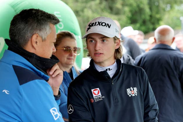 GOLF - Goesser Open 2026 MARIA LANKOWITZ,AUSTRIA,16.MAY.26 - GOLF - Alps Tour, Goesser Open, GC Erzherzog Johann. Image shows Domionic Angkawidjaja and Jakob Lotschak (AUT).  GEPAxpictures xHansxOberlaender