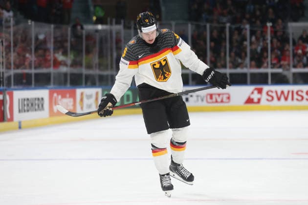 WM 2026 GER - FIN Leon Gawanke (GER) 15.05.2026 Swiss Life Arena Zuerich , SCHWEIZ, Herren IIHF World Championship, WM, Weltmeisterschaft Zurich 2026 Gruppe A Deutschland - Finnland Leon Gawanke (GER)