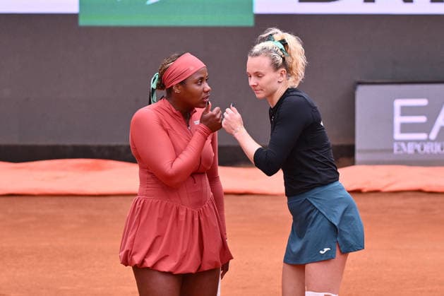 TENNIS - Internazionali di Tennis - Internazionali BNL d Italia Photo by IPA ABACAPRESS.COM84742928 - Taylor Townsend of USA and Kate?ina Siniakova of Czech Republic against Nicole Melichar-Martinez of USA and Cristina Bucsa of Spain during the Internazionali BNL d Italia Day Eleven at Foro Italico on May 15, 2026 in Rome, Italy. Rome Italy  Copyright: xIPAxSport ABACAx