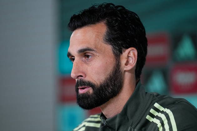 May 16, 2026, Valdebebas, Madrid, Spain: Alvaro Arbeloa, head coach of Real Madrid, attends his press conference, PK, Pressekonferenz during the training day of Real Madrid ahead the Spanish League, LaLiga EA Sports, football match against Sevilla FC at Ciudad Deportiva Real Madrid on May 16, 2026, in Madrid, Spain. Alvaro Arbeloa Press Conference For Real Madrid - Laliga Ea Sports - ZUMAa181 20260516_zaa_a181_001 Copyright: xDennisxAgyemanx
