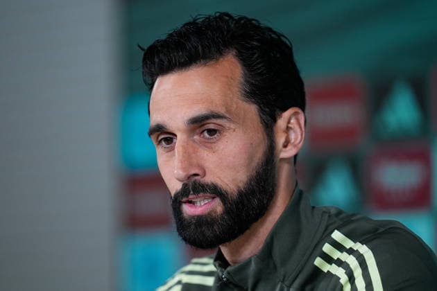 May 16, 2026, Valdebebas, Madrid, Spain: Alvaro Arbeloa, head coach of Real Madrid, attends his press conference, PK, Pressekonferenz during the training day of Real Madrid ahead the Spanish League, LaLiga EA Sports, football match against Sevilla FC at Ciudad Deportiva Real Madrid on May 16, 2026, in Madrid, Spain. Alvaro Arbeloa Press Conference For Real Madrid - Laliga Ea Sports - ZUMAa181 20260516_zaa_a181_004 Copyright: xDennisxAgyemanx