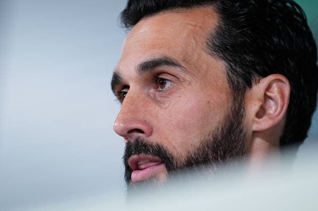 May 16, 2026, Valdebebas, Madrid, Spain: Alvaro Arbeloa, head coach of Real Madrid, attends his press conference, PK, Pressekonferenz during the training day of Real Madrid ahead the Spanish League, LaLiga EA Sports, football match against Sevilla FC at Ciudad Deportiva Real Madrid on May 16, 2026, in Madrid, Spain. Alvaro Arbeloa Press Conference For Real Madrid - Laliga Ea Sports - ZUMAa181 20260516_zaa_a181_017 Copyright: xDennisxAgyemanx