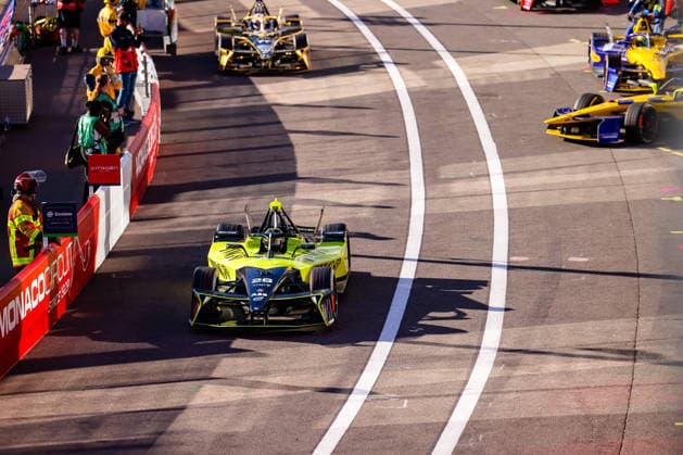 Felipe Drugovich (Andretti Formula E, 28) erstes freies Training Free Practice 1, Boxengasse, ABB FIA Formula E World Championship, WM, Weltmeisterschaft Monaco e-Prix 2026, Monte Carlo, Saison 12 2025 26, Runde 9, 16.05.2026, ABB FIA Formula E World Championship, Monaco e-Prix 2026, Monte Carlo, Saison 12 2025 26, Runde 9, 16.05.2026 Monte Carlo Copyright: xEibner-Pressefoto LauraxRoemerx EP_LRR