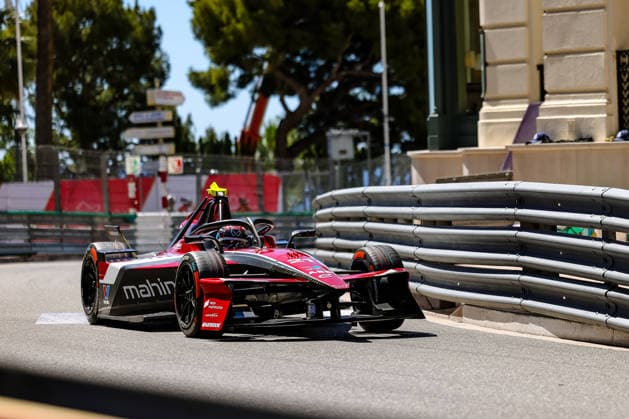 Nyck de Vries (Mahindra Racing, 21) während waehrend des Qualifyings, ABB FIA Formula E World Championship, WM, Weltmeisterschaft Monaco e-Prix 2026, Monte Carlo, Saison 12 2025 26, Runde 9, 16.05.2026, ABB FIA Formula E World Championship, Monaco e-Prix 2026, Monte Carlo, Saison 12 2025 26, Runde 9, 16.05.2026 Monte Carlo Copyright: xEibner-Pressefoto LauraxRoemerx EP_LRR