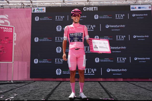 Portugal™s Afonso Oliveira Eulalio of Bahrain Victorious during Stage 8 of the Giro d™Italia, from Chieti to Fermo, Italy, Saturday, May 16, 2026.  Copyright: xMassimoxPaolone LaPressex