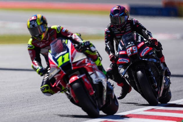 May 16, 2026, Barcelona, Barcelona, Spain: MONTMELO, SPAIN - MAY 16: Diogo Moreira 11 of Pro Honda LCR and Jorge Martin 89 of Aprilia Racing during Qualifying 1 for the MotoGP Grand Prix of Catalunya at Circuit de Barcelona-Catalunya on May 16, 2026 in Montmelo, Spain. MotoGP Grand Prix Of Catalunya 2026  - ZUMAs316 20260516_znp_s316_017 Copyright: xMartixSeguraxRamonedax