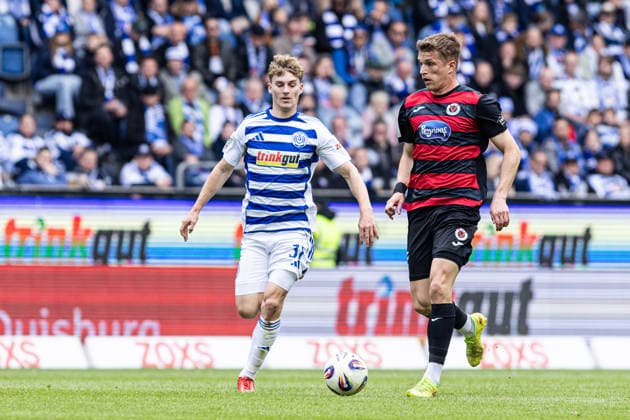 3.Liga: MSV Duisburg - FC Viktoria Köln; 16.05.2026 David Otto (FC Viktoria Köln, 10) 3.Liga: MSV Duisburg - FC Viktoria Köln; Schauinsland-Reisen-Arena, Duisburg, 16.05.2026 DFB regulations prohibit any use of photographs as image sequences and or quasi video. Copyright: xBEAUTIFULxSPORTS Buriakovx