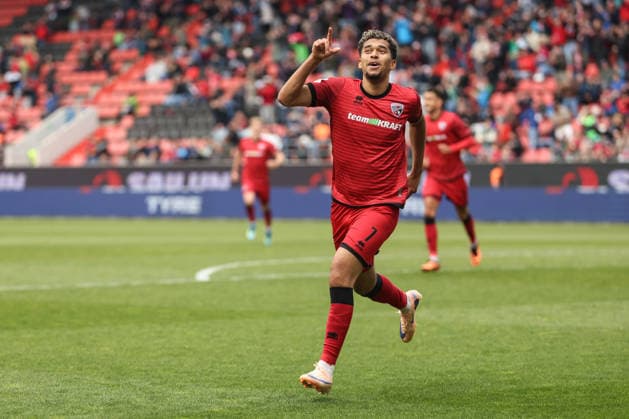 3. Liga; FC Ingolstadt 04 - SV Waldhof Mannheim; Yann Sturm (7, FCI) Tor Jubel Treffer 5:1, drittes Tor 3. Liga - FC Ingolstadt 04 Saison 2025 2026 SV Waldhof Mannheim;