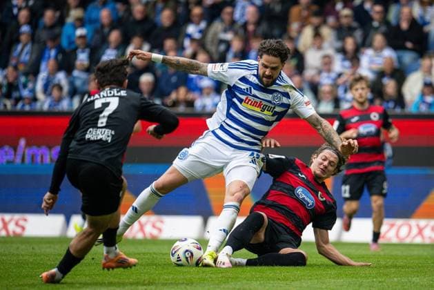 3.Liga MSV Duisburg - Viktoria Köln ** NUR FÜR REDAKTIONELLE ZWECKE ** EDITORIAL USE ONLY **<p>Fußball 3.Liga MSV Duisburg - Viktoria Köln am 16.05.26 in der Schauinsland-Reisen Arena in Duisburg Lex Tyger Lobinger ( Duisburg ) Duisburg Copyright: JakobxKlos