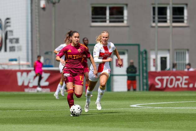 IPA84752036 - Giulia Dragoni (Roma Women) during AS Roma vs Genoa CFC, Italian football Serie A Women match in Rome, Italy, May 16 2026  Copyright: xLuigixMariani IPAxSportx xx 84752036