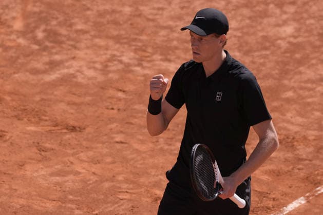 Jannik Sinner during the match between Jannik Sinner (ITA) vs Daniil Medvedev at the Italian Open in Rome, Saturday, May 16, 2026. (Alfredo Falcone LaPresse)  Copyright: xAlfredoxFalcone LaPressex