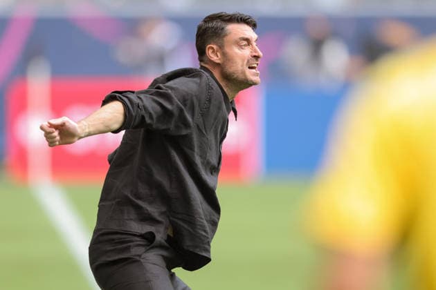 Eintracht Frankfurt - VfB Stuttgart, 1. FBL Trainer Albert Riera (Eintracht Frankfurt). Bundesligaspiel zwischen Eintracht Frankfurt und dem VfB Stuttgart am 16. Mai 2026 im Deutsche Bank Park in Frankfurt am Main., Frankfurt am Main Hessen Deutschland Deutsche Bank Park