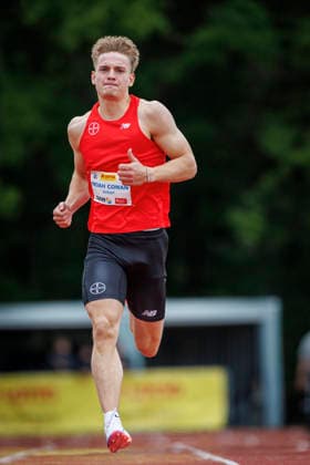 Lotto Deichmeeting; Neuwied, 16.05.2026 Noah Conan Scharl (TSV Bayer o4 Leverkusen); Lotto Deichmeeting am 16.05.2026 im Rhein-Wied Stadion, Neuwied (Rheinland-Pfalz). Copyright: xBEAUTIFULxSPORTS B.Hoffmannx